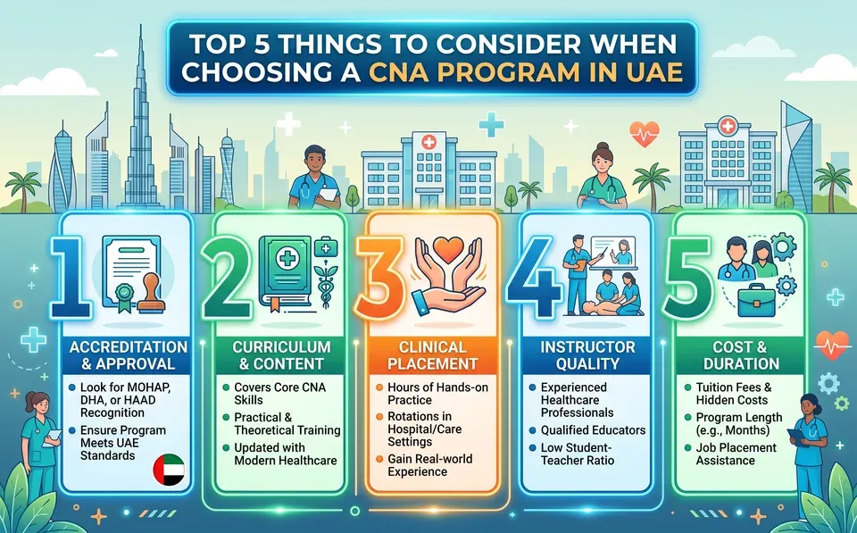 Top 5 Things to Consider When Choosing a CNA Program in UAE